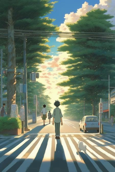 00013-16351028-_lora_Makoto Shinkai Style_1_Makoto Shinkai Style - In the afternoon, the slight evening breeze gently brushed the treetops, and.png